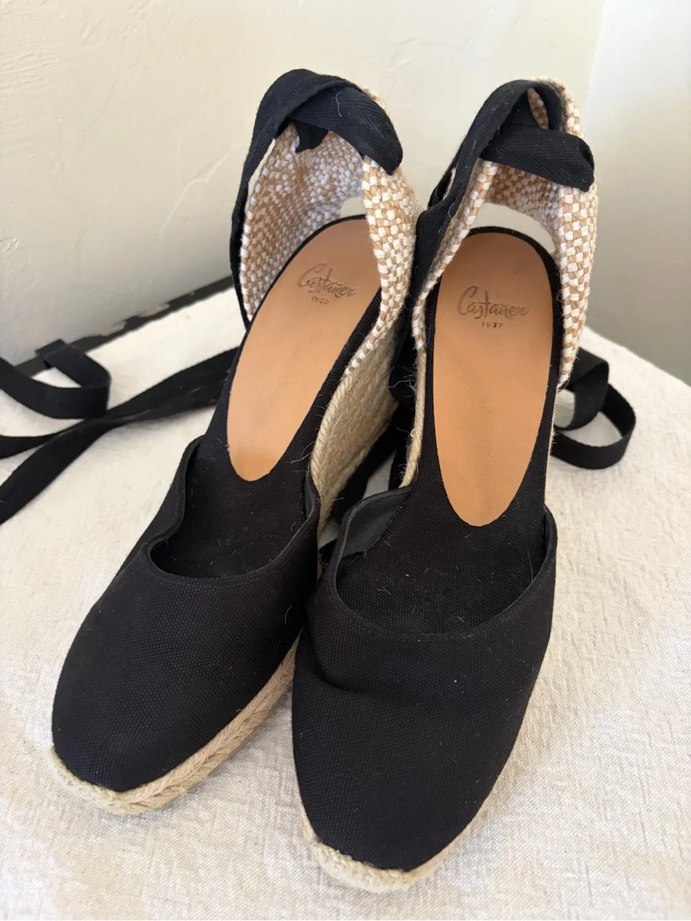 Castaner Lace Up Wedges